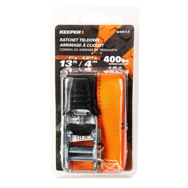 Keeper 13' Ratchet Tie Down with Padded Ratchet Handle 85513