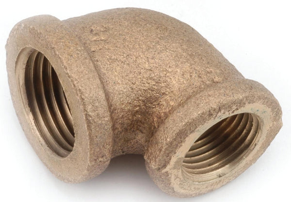 ANDERSON METALS 738105-0806 1/2 x 3/8" Brass Red Elbow