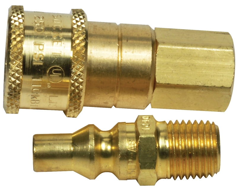 Mr. Heater Propane or Natural Gas Connector Set, 1/4" Male Thread x 1/4" Female