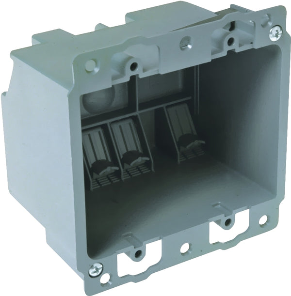 Hubbell-Raco 7488RAC Old Work Cable Box, 2 Gang, 25 Cu-in X 3 in L X 4 in W X 2-3/4 in D