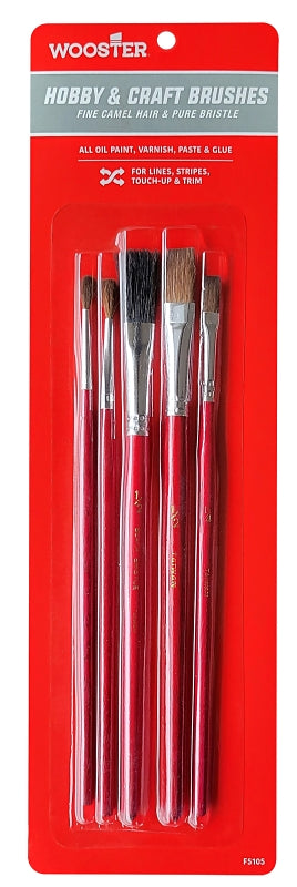 Wooster Brush 5PC ASSTMNT F5105 Artist Brush 5 Piece Assortment