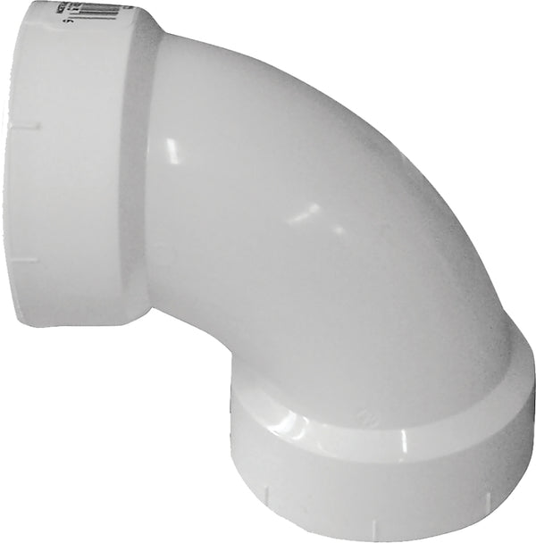 Canplas 192252L PVC DWV 90-Degree Bend, 2 1.4-Inch, White