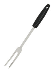 Chef Craft 12940 Black and Silver Stainless Steel Fork, 12 in. Long Black/Silver
