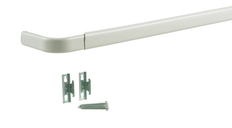 Kenney, 28''-48'', White KN511 Single Curtain Rod