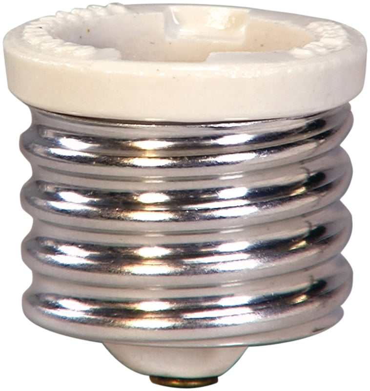 Cooper Wiring 332-BOX Keyless Lamp Socket Reducer, Mogul to Medium, White