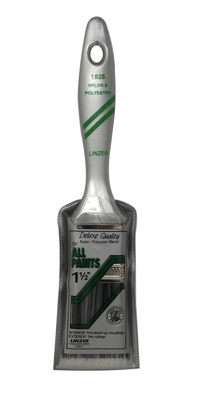 Linzer Manufacturers Direct WC 1825 Ester Lon Varnish and Wall Brush, Chiseled Nylon/Polyester, 1-1/2" 1825-1.5