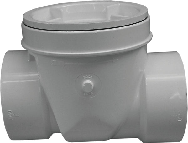 Canplas 73009 Backwater Valve with 4-Inch PVC, White 223284W