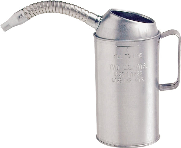 LubriMatic 75-441 Galvanized Metal Measure - 1 Quart, Silver 75-441GS