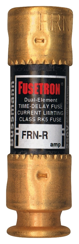 Bussmann FRN-R-30 Amp Brass 250-Volt Fusetron Dual Element Time-Delay RK5 Cartridge Fuse BP/FRNR-30