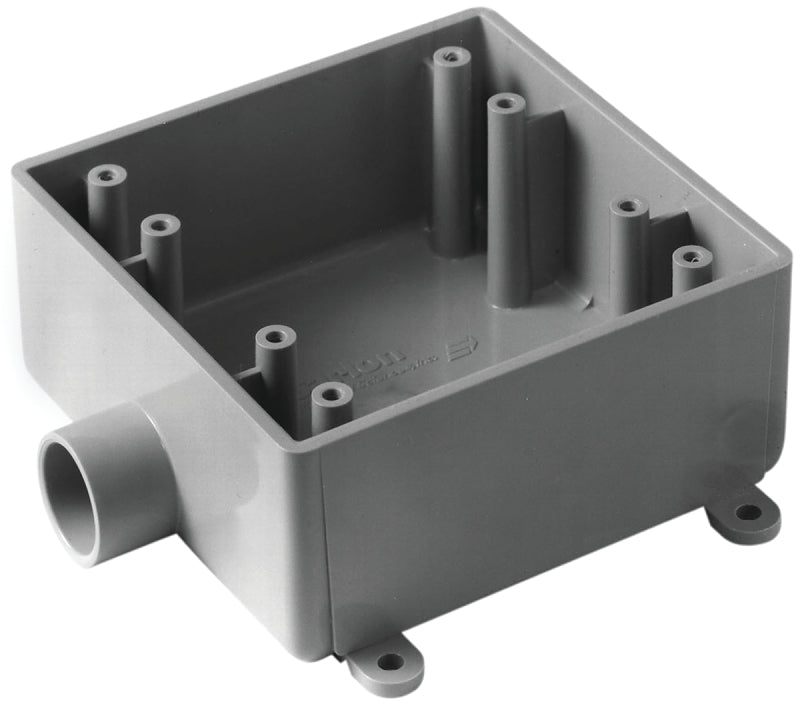 ABB INSTALLATION Thomas & Betts E9802E Lamson -CAR Carlon 3/4" Two Gang Box, Pack of 1