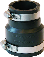 Fernco P1056-215 pipe coupling, Black