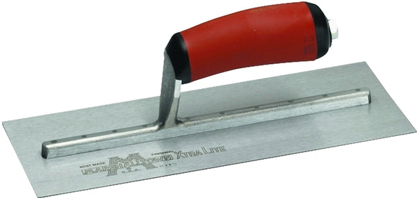 Marshalltown Finishing Trowel,11 Inch by 4 1/2 Inch, Perfect for Spackling, Sheetrock, Stucco, Concrete, EIFS and More, Durasoft Curved Handle, High Carbon Steel Blade, Xtralite Mounting,MXS1D