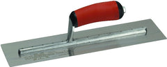 Marshalltown Finishing Trowel, 14 by 4 Inch, Perfect for Spackling, Sheetrock, Stucco, Concrete, EIFS and More, DuraSoft Curved Handle, High Carbon Steel Blade, Xtralite Mounting, MXS64D
