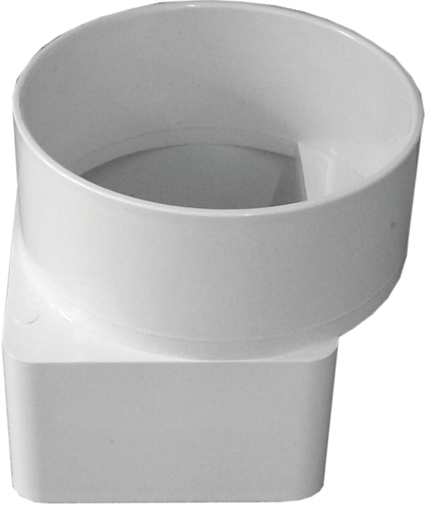 Canplas 414463BC PVC Sew 3X4X4 Flush Down Spout Adaptor