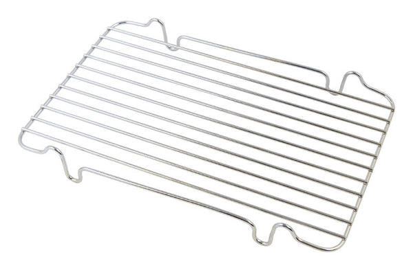 HIC Kitchen Roasting Baking Broiler Rack, Chrome-Plated Steel, Holds Smaller Food Securely, 12 x 7.75 x 1.5-Inches 43184