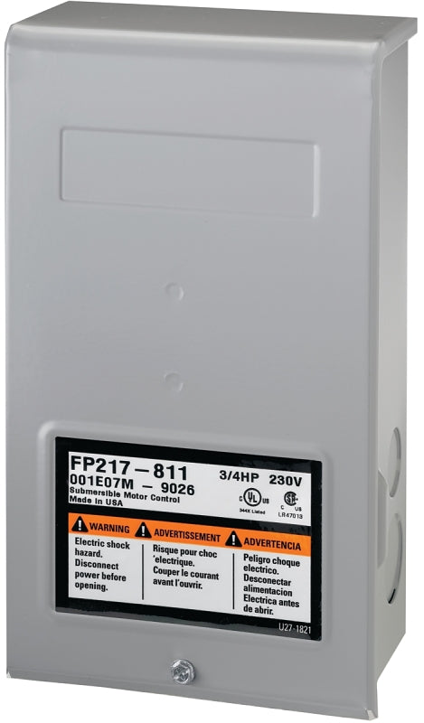 Flotec FP217-811 Parts2O Pentek Heavy Duty Submersible Well Pump Control Box, 230 V, 3/4 Hp, No 4