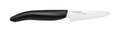 Kyocera Advanced Ceramic Revolution Series 3-inch Paring Knife, Black Handle, White Blade FK-075WH-BKACE