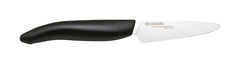 Kyocera Advanced Ceramic Revolution Series 3-inch Paring Knife, Black Handle, White Blade FK-075WH-BKACE
