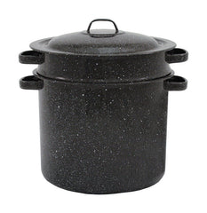 Granite Ware 3-Piece Enamel on Steel Multiuse Pot - 7.5-Quart Stock Pot, Pasta Pot & Blancher - Resistant & Easy to clean 319806