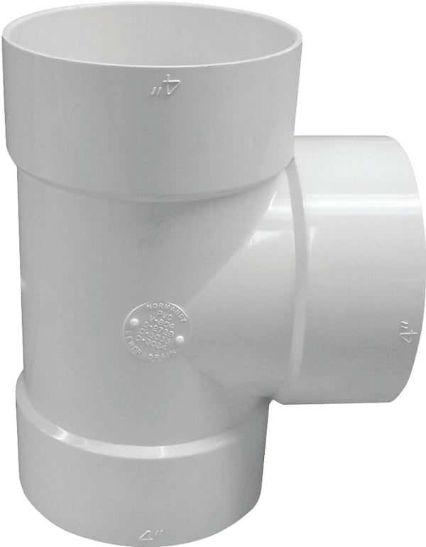 Canplas Genova 414104bc 400 Series Bullnose Tee, 4 Inch