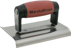 MARSHALLTOWN Concrete Edger, 6 Inch X 4 Inch Curved Blade, 1/2R 5/8L Handle, Made In The USA, 138D