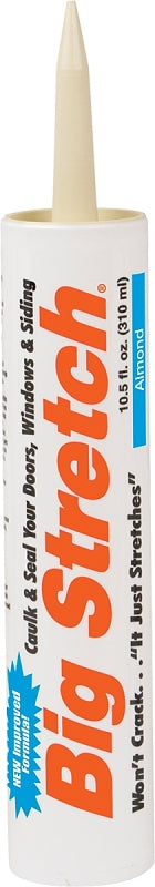 Sashco 10002 10.5oz Big Stretch Acrylic Latex High Performance Caulking Sealant, 10.5 oz Cartridge, Almond