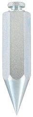 Johnson Level & Tool 08 Steel Hexagonal Plumb Bob, 8 oz., Steel Finish, 1 Pack