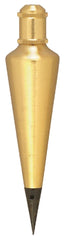 Johnson Level & Tool 108 Plumb Bob, 8 oz., Brass Finish, 1 Pack