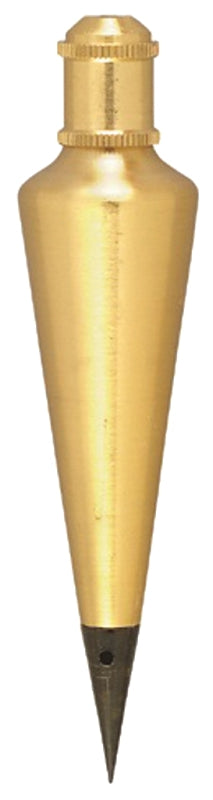 Johnson Level & Tool 108 Plumb Bob, 8 oz., Brass Finish, 1 Pack