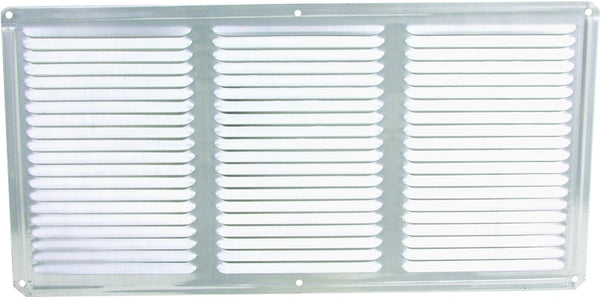 LL Building Products Eave Vent 16x8in Mill Alum Scr EAC16X8