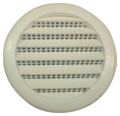 Maurice Franklin Louver-3" Round White Polypropylene Plastic Louver with Insect Screen System (Priced Per Bag of 4). Item #3" PLW-100 PLW100 3"