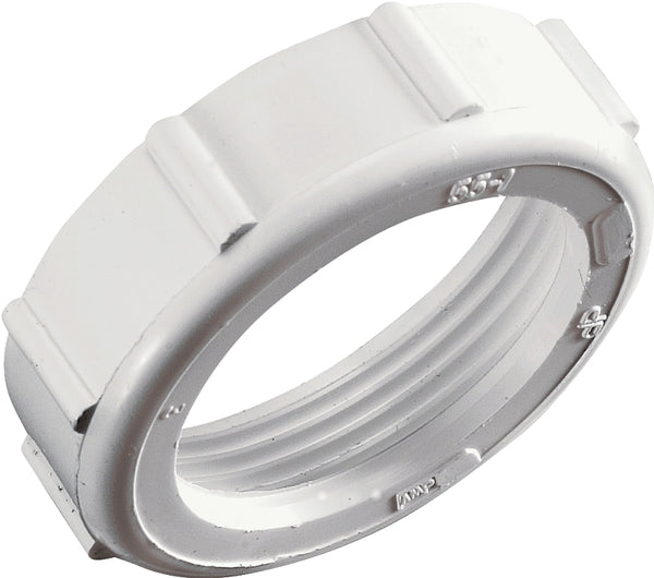 Plumb Pak PP20955 Slip Joint Nut, 1-1/2 in Size, PVC, White
