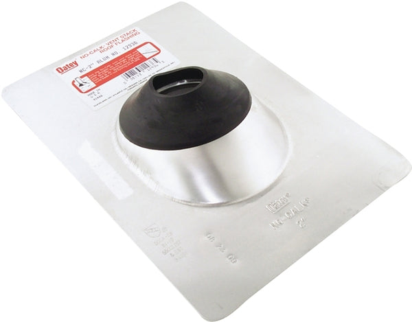 Oatey 12936 Aluminum 2" pipe diameter No-Calk Roof Flashing 9" x 12.5" Base
