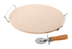 Nordic Ware, Tan Pizza Stone Set, 13 inch diameter 01470