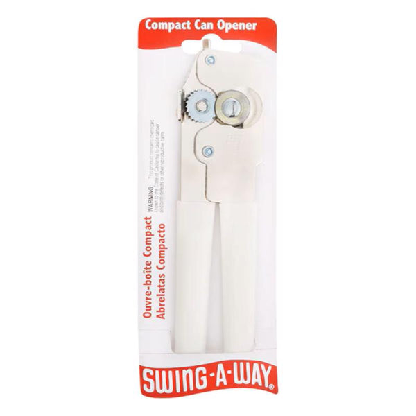Swing-A-Way White Steel Manual Compact Can Opener 107WH
