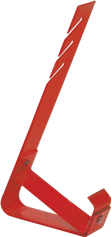 Guardian Fall Protection 2502 Adjustable Heavy Duty Fixed Bracket, for Use with Sideguard Or Material Support On Low Slope Roofs, Powder Coated Red, 6 Inch