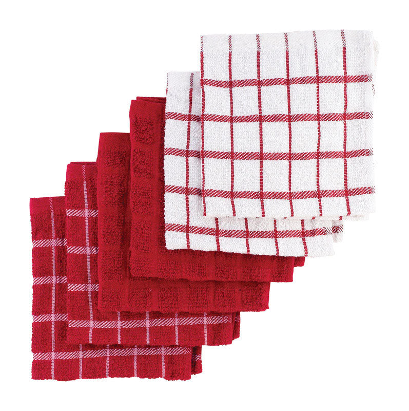 Ritz Paprika Cotton Dish Cloth 6 pk