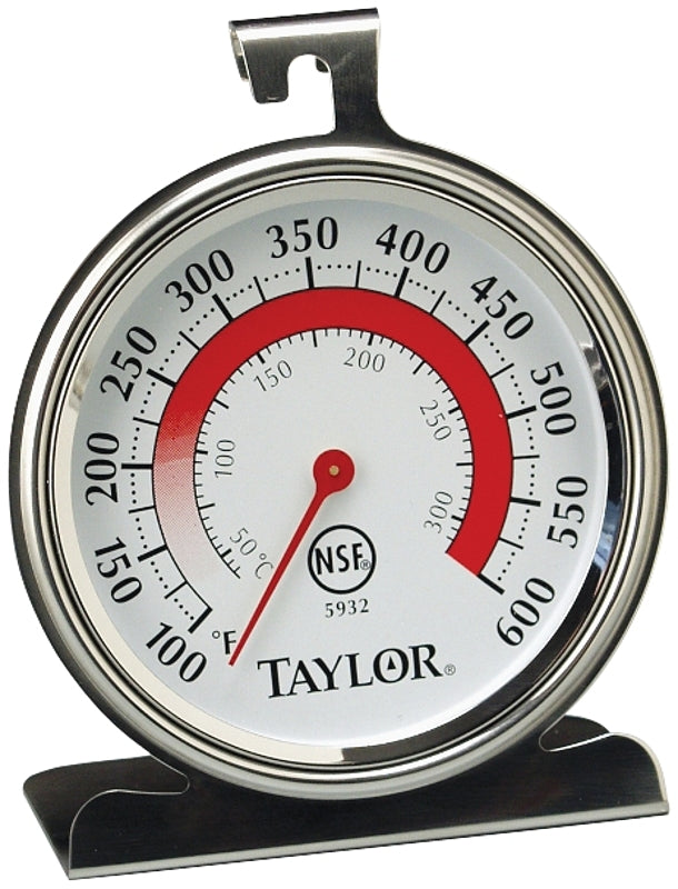 Taylor Oven Thermometer 100 Deg F To 600 Deg F 3-1/4" X 3-3/4" Dial