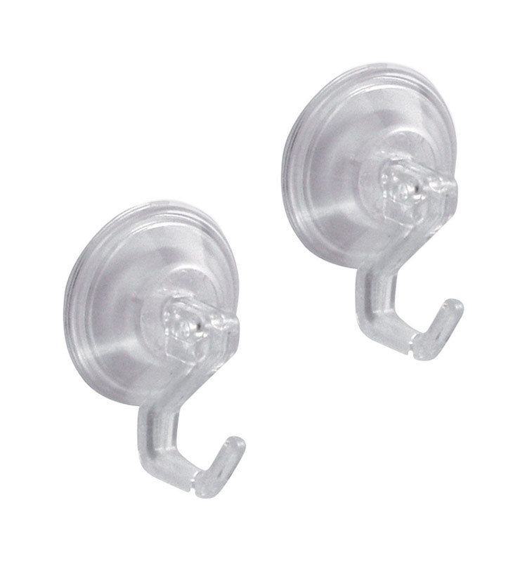 InterDesign Robe Hook 2.8 in. H x 2 in. W x 2 in. L Clear Plastic