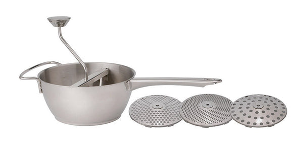 HIC Kitchen Harold's Kitchen 20 oz. Silver Stainless Steel Food Mill 4603