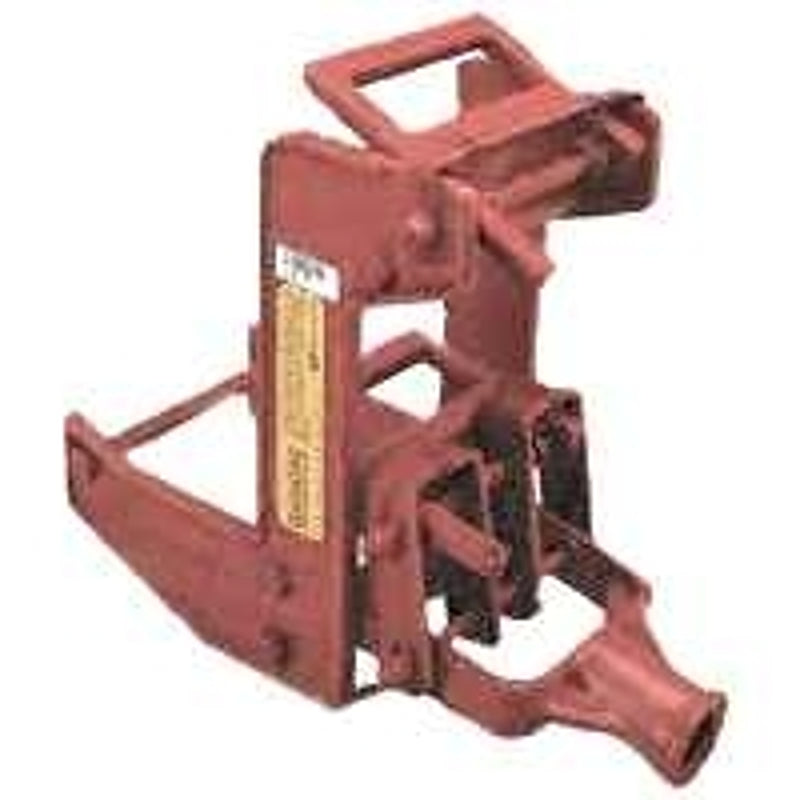 Qualcraft 2601 Portable Wall Jack, for Use with 1-1/2 X 3-1/2 in Fir Poles Or 1 in Od Steel Pipe, Malleable Iron, Red
