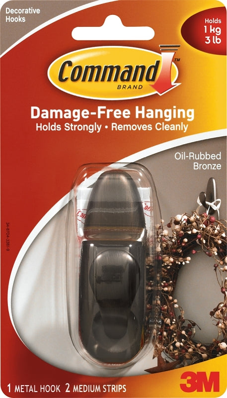 Command Medium Forever Classic Hook [Removable]: 1-pack (Bronze) FC12-ORB