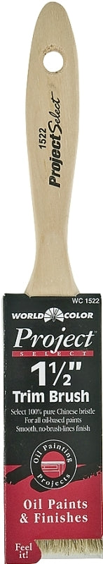 Linzer Pntbrsh Wht BRISTLE1.5"V Walnut/White 1522-1.5