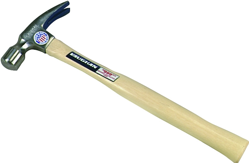 Vaughan 999 20-Ounce Professional Framing Hammer, Smooth Face, White Hickory Handle, 14-Inch Long.