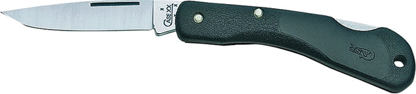 Case WR XX Pocket Knife Mini Blackhorn Zytel Lockback Item #253 - (Lt 1059 L SS) - Length Closed: 3 1/8 Inches 00253