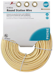 AmerTac American Tack & Hdwe TP1100ULA Round Wire 100 Ft. Ul - Almond