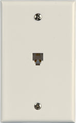 AmerTac - Zenith TW1001SW TW1001SW Flush Mount Phone Wallplate, White Landline Telephone Accessory