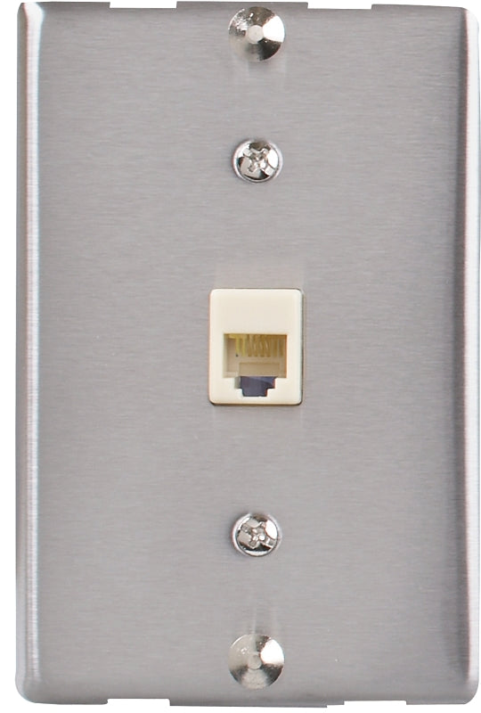 AmerTac - Zenith TW1001WPS TW1001WPS Universal Wall Phone Jack, Sivler Landline Telephone Accessory, Silver