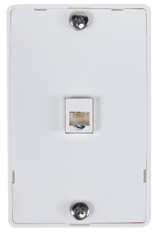 AmerTac - Zenith TW1001WPW TW1001WPW Universal Wall Phone Jack, White Landline Telephone Accessory