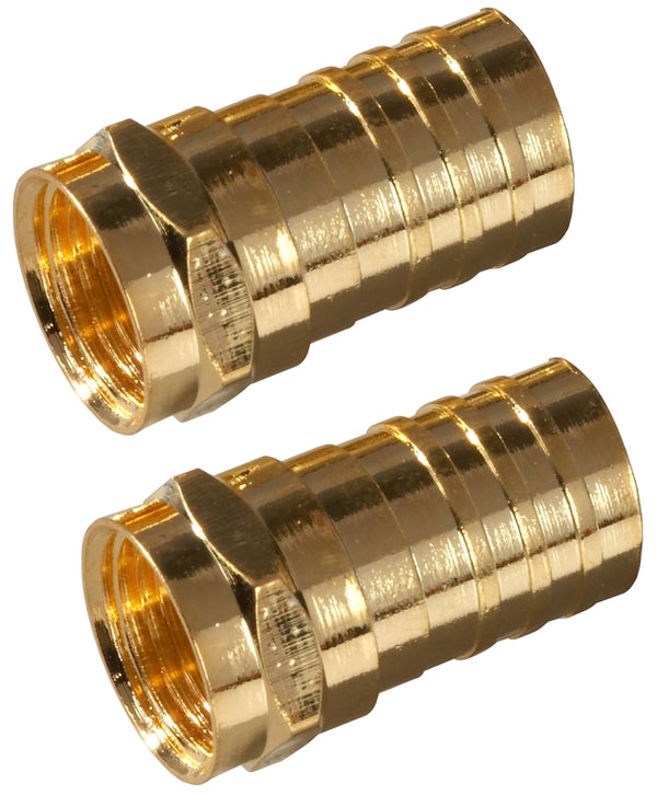 AmerTac - Zenith VA1002RG6CR Crimpon F Connectors, 2 Piece